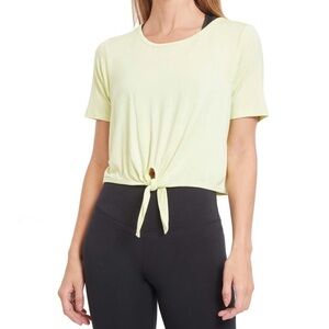 PSK Collective Tie Front Top Size 3X Pale Lime NWT